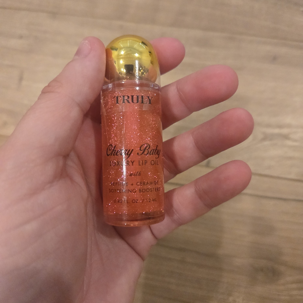 Truly Beauty Luxury Peptide Lip Oil Duo - Cherry Baby & Glazed Donut Sealed - Picture 5 of 16